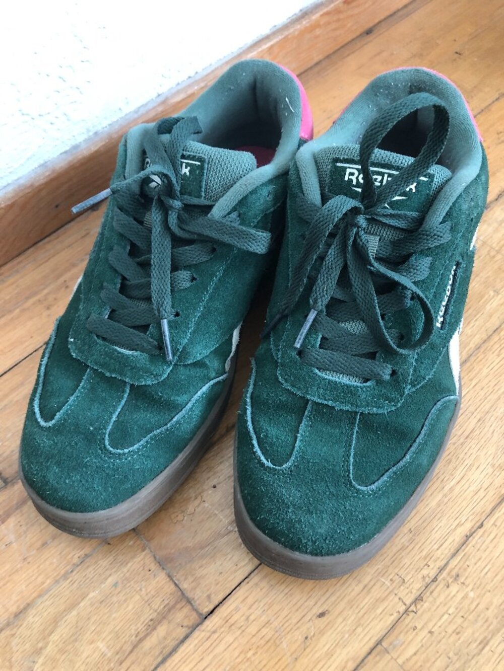 Green & Pink Suede Gum Sole Reebok